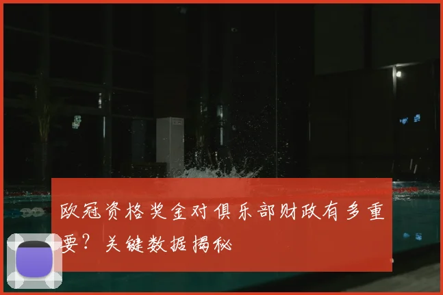 欧冠资格奖金对俱乐部财政有多重要？关键数据揭秘